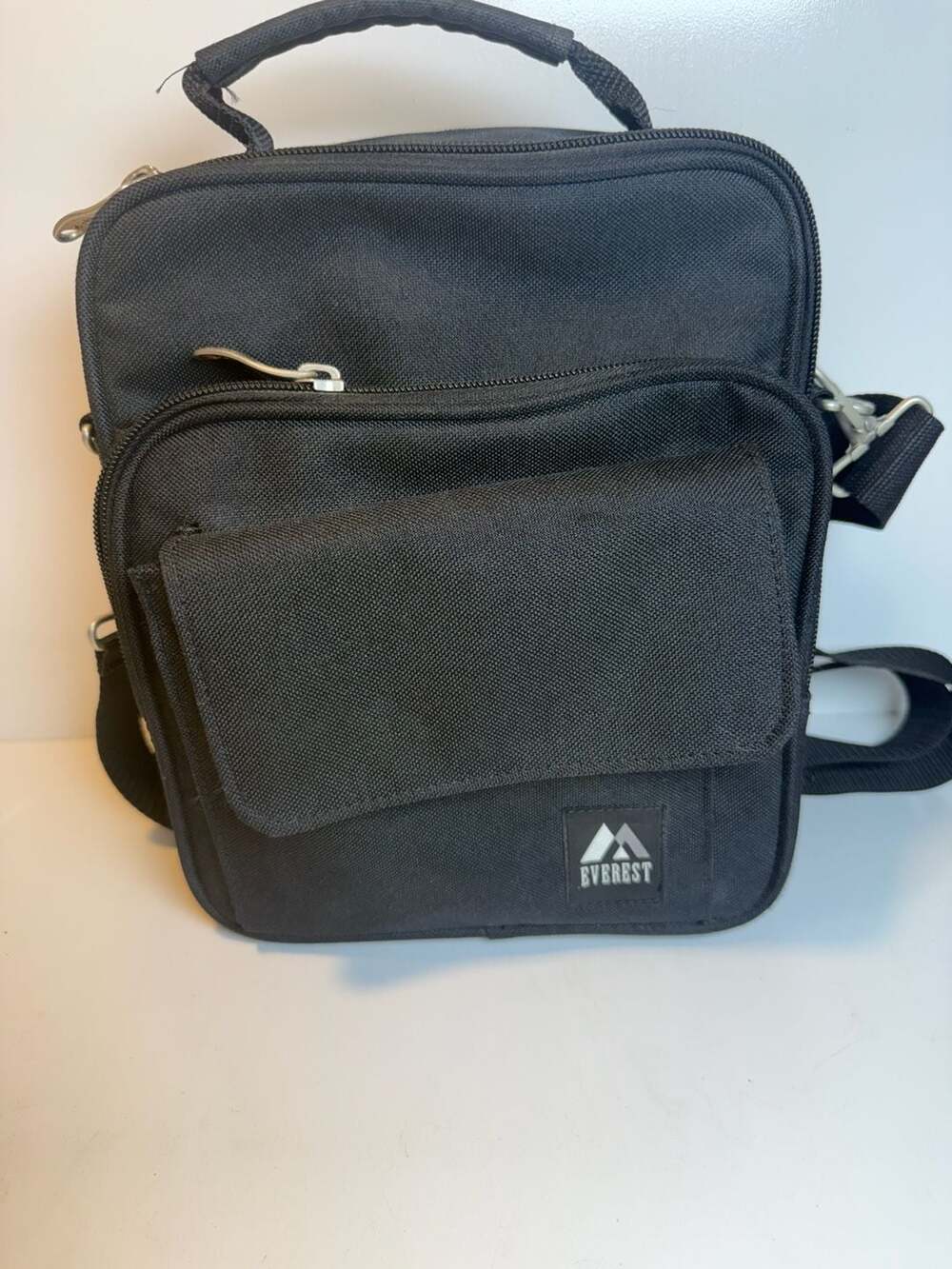 Everest Classic Utility Bag Black Messenger Crossbody